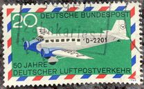 [The 50th Anniversary of the German Airmail, τύπος OD]