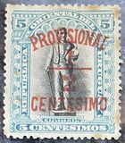 [Various Stamps Overprinted "PROVISIONAL" and Surcharged "½ CENTESIMO", type CZ1]