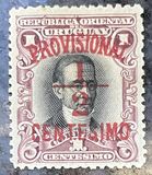 [Various Stamps Overprinted "PROVISIONAL" and Surcharged "½ CENTESIMO", type CZ]