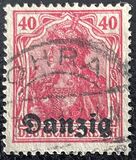 [German Stamps Overprinted "Danzig", type A5]