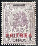 [Italian Postage Stamps Overprinted "ERITREA" in Dark Blue or Red & Surcharged, τύπος W6]