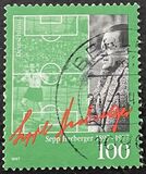 [The 100th Anniversary of the Birth of Sepp Herberger, Football coach and Player, type BLF]