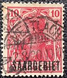 [German Empire Postage Stamps Overprinted "SAARGEBIET", 类型 F1]