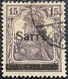 [German Empire Stamps Overprinted "SARRE", 類型 A6]
