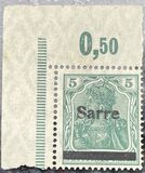 [German Empire Stamps Overprinted "SARRE", 類型 A3]