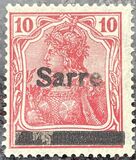 [German Empire Stamps Overprinted "SARRE", 類型 A5]