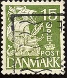 [Caravel - 1 Line of Fields Left of "D" in "DENMARK", Вид AT15]