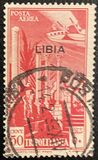 [Airmail - Italian Tripolitania Postage Stamps Overprinted "LIBIA", 类型 T]