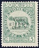 [No. 49-60 Overprinted "Valore globale" in 2 Types. Type I: 1919, Thin Overprint. Type II: 1920, Thick Overprint, тып AN]