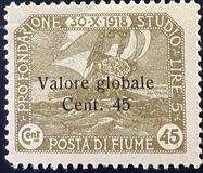 [No. 49-60 Overprinted "Valore globale" in 2 Types. Type I: 1919, Thin Overprint. Type II: 1920, Thick Overprint, тып AO]