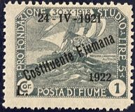 [New Daily Stamps from 1919 Overprinted "24-IV-1921 - Costituente Fiumana", тып AV3]