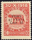 [No. 49-60 Overprinted "Valore globale" in 2 Types. Type I: 1919, Thin Overprint. Type II: 1920, Thick Overprint, тып AN2]