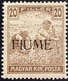 [Overprinted Postage Stamps from Hungary, type C1]