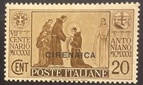 [Not Issued Italian Stamps Overprinted "CIRENAICA", Scrivi R]