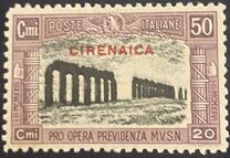 [Not Issued Italian Postage Stamps Overprinted "CIRENAICA", Вид K1]