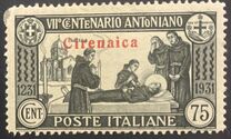 [Not Issued Italian Stamps Overprinted "CIRENAICA", Scrivi R4]