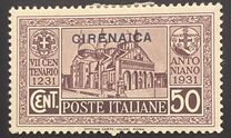 [Not Issued Italian Stamps Overprinted "CIRENAICA", Scrivi R3]