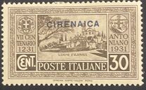 [Not Issued Italian Stamps Overprinted "CIRENAICA", Scrivi R2]