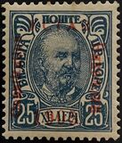 [No 41-50 Overprinted - 1905 Lower than C in Constitution - YCTAB, 11½mm long, Tip G4]