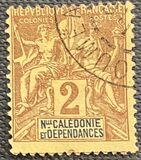 [Inscription: "NLLE CALÈDONIE et DEPENDANCES" - Colored Paper, type I1]