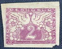 [Timbres express - Colombes de la paix sur papier jaune, type E1]