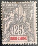 [Inscription: "INDO-CHINE" - Colored Paper, type C7]