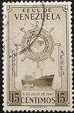 [Airmail - The 1st Anniversary of Greater Colombia Merchant Marine - Freighter "Republica de Venezuela", 類型 SC2]