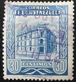 [Caracas Central Post Office - Inscription "CORREOS - REPUBLICA DE VENEZUELA", tip AIK28]