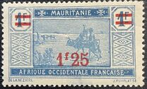[Desert Landscape Stamps of 1913-1917 & Not Issued Stamps Overprinted & Surcharged in Black or Red, type XXF5]