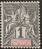 [Inscription: "ETABLISSEMENTS de L'OCEANIE", type A]
