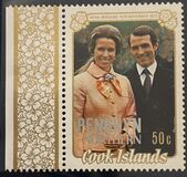 [Wedding of Princess Anne and Mark Philips, Cook Islands, type AA]