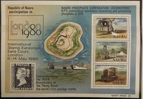 [The 10th Anniversary of Nauru Phosphate Corporation and International Stamp Exhibtion "LONDON 1980" - London, England, type EX]