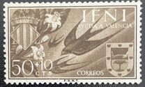 [Charity Stamps for Valencia - Barn Swallow & Coat of Arms, type AV2]