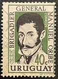 [The 104th Anniversary of the Death of Manuel Oribe, 1792-1857, type OJ2]