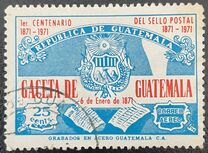 [Airmail - The 100th Anniversary of Guatemalan Stamps and the 100th Anniversary of Newspaper "Gaceta de Guatemala", Вид WN2]