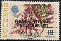[Anglo-American Talks - Flower Issue Stamps of 1970 Overprinted "HEATH-NIXON DECEMBER - 1971", Tip FK]