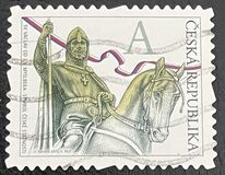 [St Wenceslas by J.V.Myslbek, 1848-1922 – Symbol of the Czech Statehood. Self Adhesive Stamp, type AAM]
