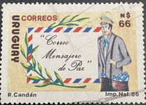 [El correo, mensajero de paz. (1986), tipo ANM]