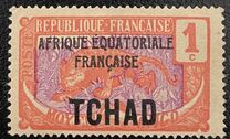 [No. 1-18 Overprinted "AFRIQUE EQUATORIALE FRANCAISE", Tüüp D]