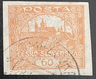 [Definitives - "ČESKO-SLOVENSKÁ" Above Value, Scrivi H]