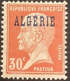 [French Postage Stamps Overprinted in Blue, type C3]