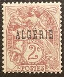 [French Postage Stamps Overprinted in Black, type B]