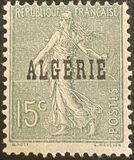 [French Postage Stamps Overprinted in Black, type B6]