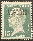 [French Postage Stamps Overprinted in Black, type B6]