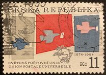 [120th Anniversary of the Universal Postal Union, tip AW]