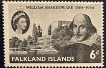 [The 400th Anniversary of the Birth of William Shakespeare, 1564-1616, tip CE]
