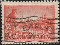 [The 100th Anniversary of the Colonization of Victoria, type Q]