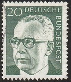 [Serie básica. Gustav Heinemann, 1899 - 1976. Tercer presidente., tipo QI2]