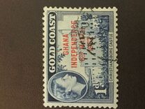 [Queen Elizabeth Stamps of 1952 of Gold Coast Overprinted "GHANA INDEPENDENCE 6TH.. MARCH, 1957", tegund C]