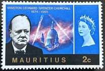 [The 1st Anniversary of the Death of Winston Churchill, 1874-1965, typ DM]